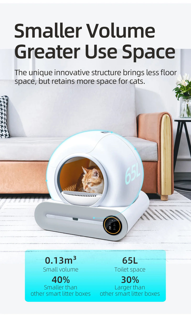 Automatic Smart Cat Litter Box - Self Cleaning