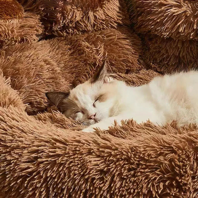 Soft Long Plush Cat & Dog Bed