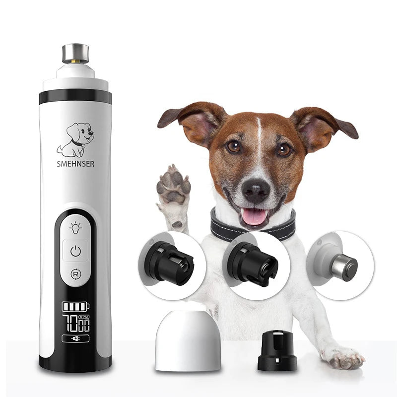 Electric Pet Nail Grinder With LED Light