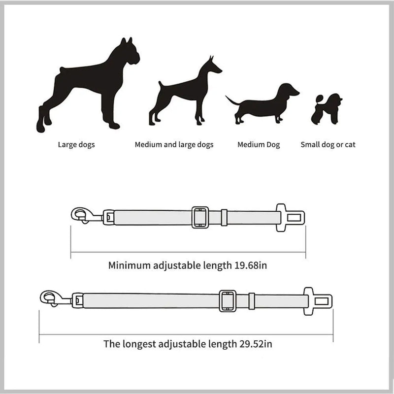 Seat Belt for Cat and Dog Adjustable