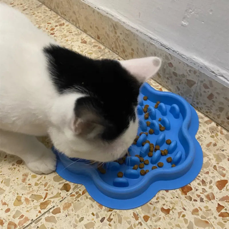 Silicone Slow Food Pet Bowl  Non-slip