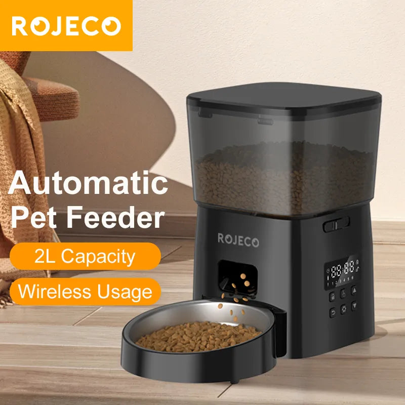 Automatic Pet Feeder Wireless  - 67.6 oz - ROJECO