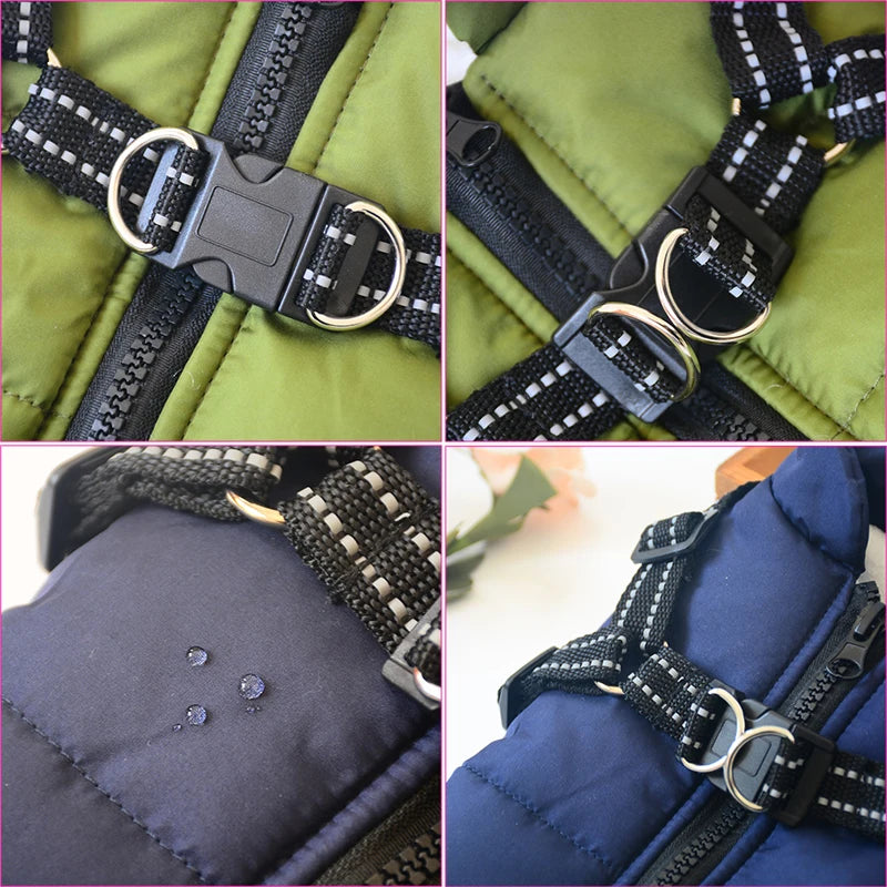 Dog Jacket With Harness -Waterproof