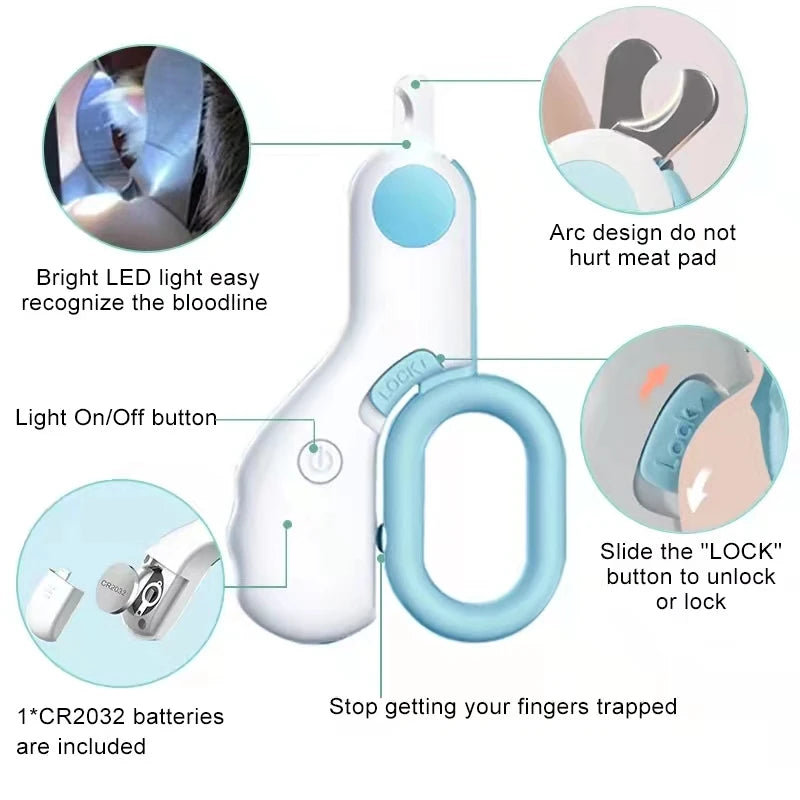 Cat Nail Clipper With Led