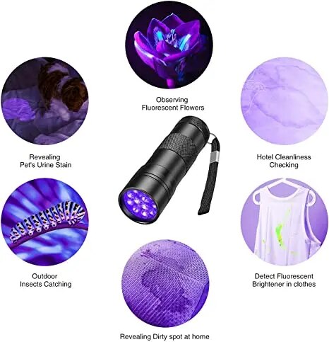 Ultra Violet Urine Detector Flashlight