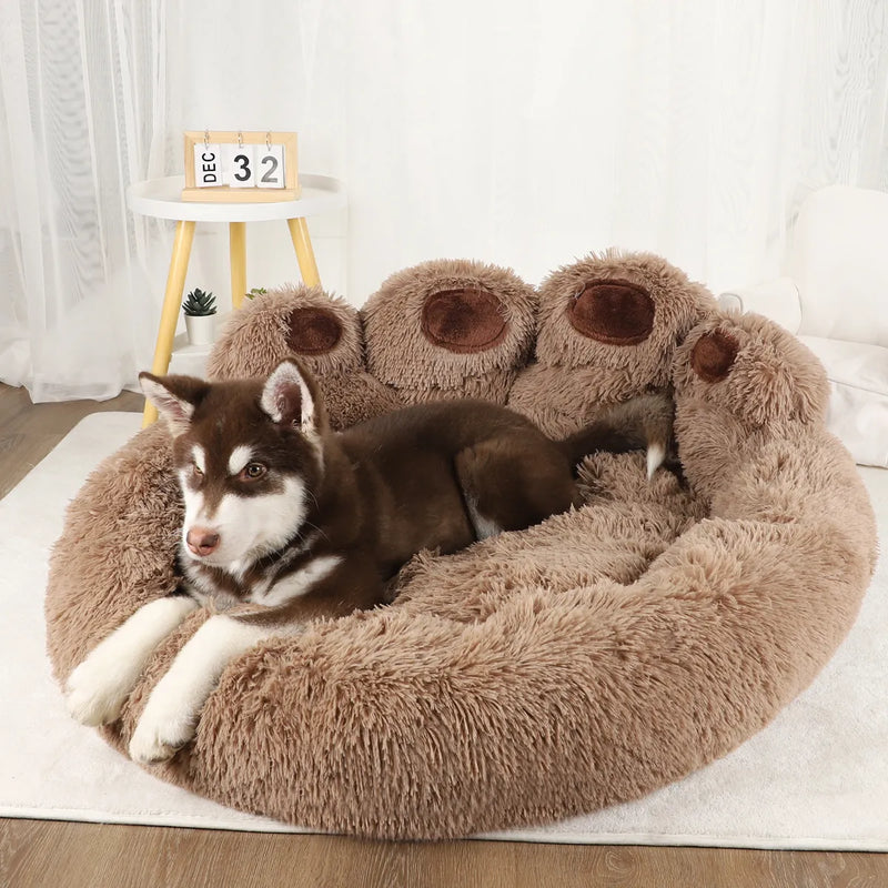 Soft Long Plush Cat & Dog Bed