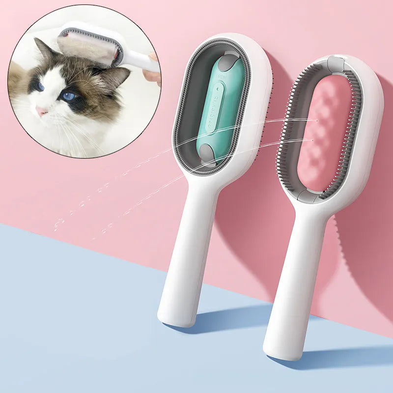 Pet Cleaning Brush - With Water and Wipe Storage