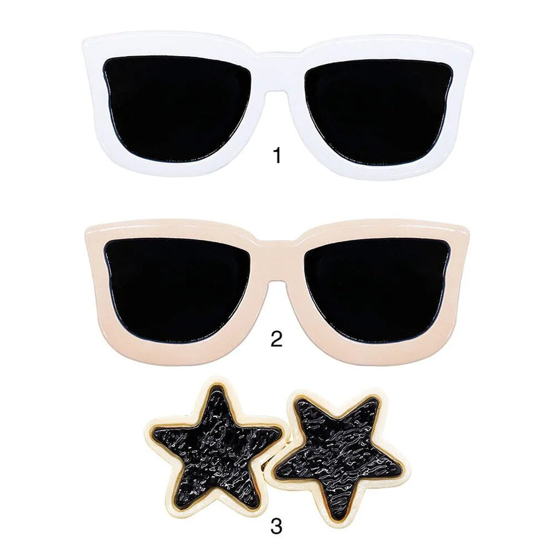 Dog Hair Clip Glasses Shape